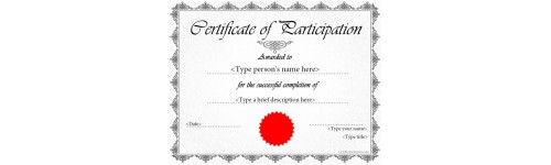 Certificates