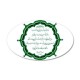 Ayat Al Kursi - Green Oval Wall Peel