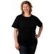 iShop Women's Plus Size Scoop Neck Dark T-Shirt