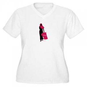 iShop Women's Plus Size V-Neck T-Shirt